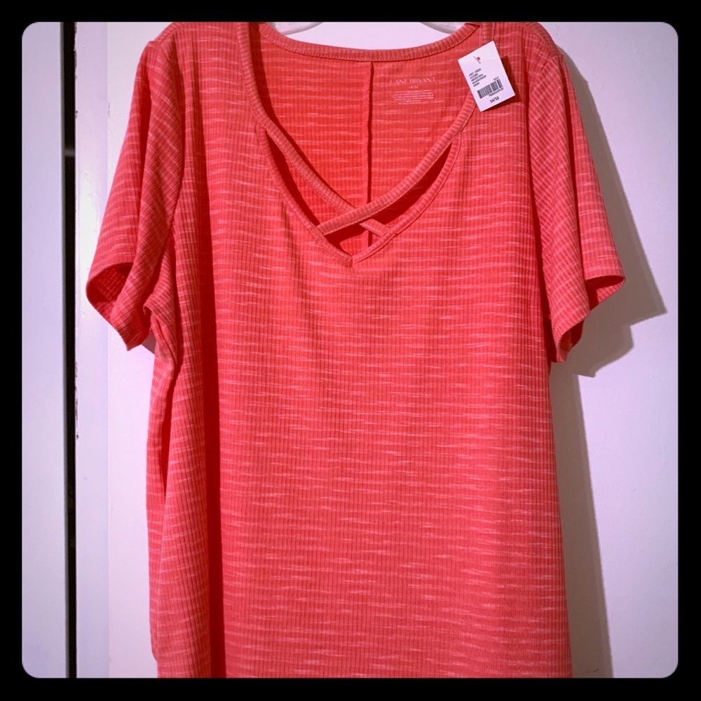 Lane Bryant criss cross T-shirt